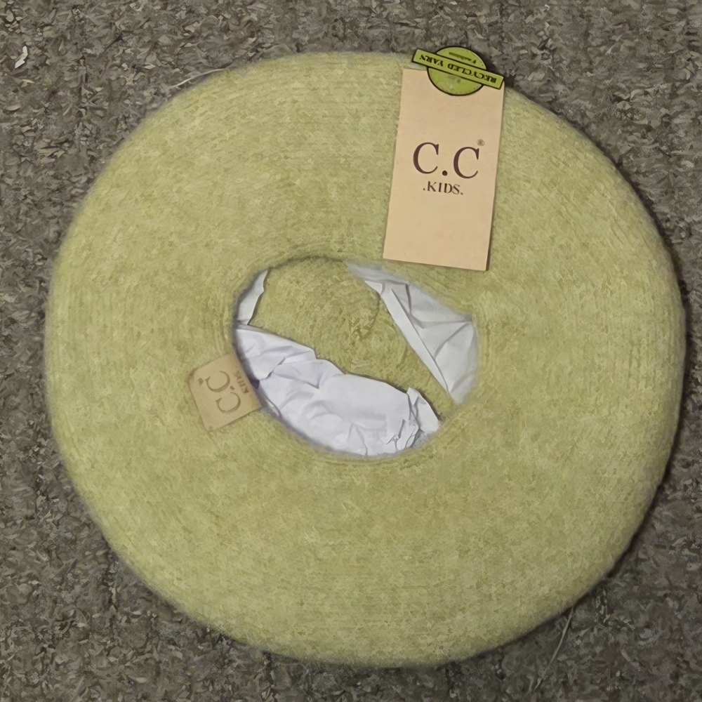 C.C Kids Light Green Kids Beret Hat